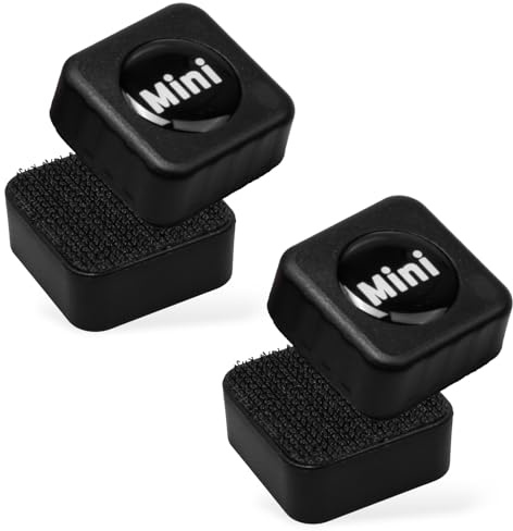 2Pairs Aquarium Magnetic Brush, Fish Tank Glass Cleaner, Mini 3cm Non-Floating Scrubber Pads for Algae Removal, Strong Magnet Aquarium Cleaning Tool for Glass Tanks up to 40L with 3-6mm Thickness