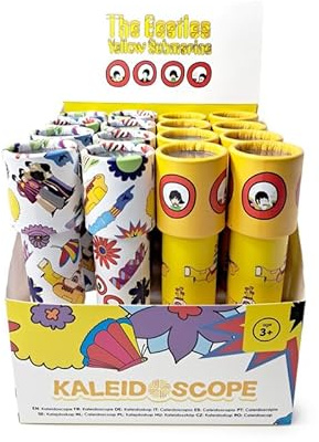 Puckator The Beatles Yellow Submarine Kaleidoscope - Camping Games Stuff For Kids Teen Children - Cool Unusual Sensory Toys Gifts Presents Festival Diffraction Rave Glasses Retro Accessories Gadgets