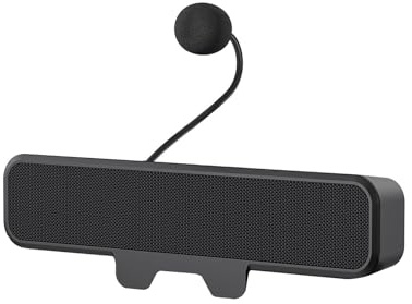 APGLSXY Double Driver External PC Speakers Detachable Noise Cancelling Mic USB Power Clamps Mount Easy to Use for Laptop Desktop External Speakers with Detachable Microphones