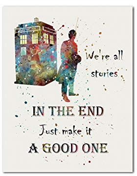 Generic Tardis Doctor Who Zitat Kunstdruck 27,9 x 35,6 cm, glänzende Oberfläche