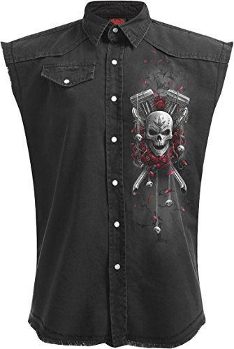 Spiral DOTD Bikers Männer Weste schwarz Biker, Horror, Rockwear