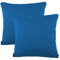 CelinaTex BeBasic Kissenbezug Doppelpack 40 x 40 cm royal blau Mikrofaser Dekokissen Bezug Jersey