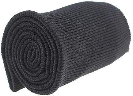Bündchen Strickbündchen 16x80cm Bündchenstoff Baumwolle elastisch gerippt, Farbkarte 2von2, Farbe:anthrazit