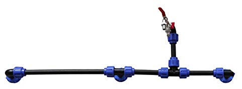 VOXTRADE Verbindungsset Für IBC Regenwassertanks (Set Für 2-6 Tanks) (3) - Blau, Rechteckig, Polyethylen (PE), Zubehör, CISTERN