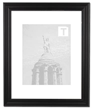 Farina für Großformate, Eleganter, Edler MDF Bilderrahmen im Barock Stil in Schwarz mit 2mm klarem Kunststoffglas, Bildmaß: 100 x 150 cm