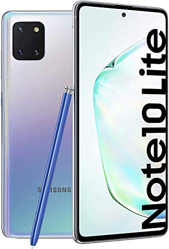 Samsung SM-N770FZSDDBT Galaxy Note10 Lite 128GB 6GB Smartphone Aura Glow - Deutsche Version, Silver