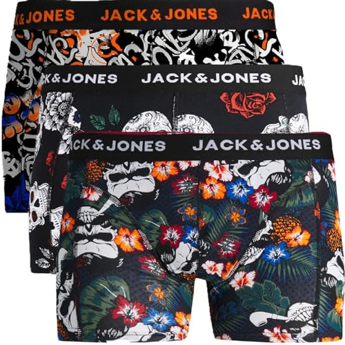 JACK & JONES Trunks 3er Pack Boxershorts Boxer Short Unterhose Mehrpack bj.s58 (XL, 3er @16)