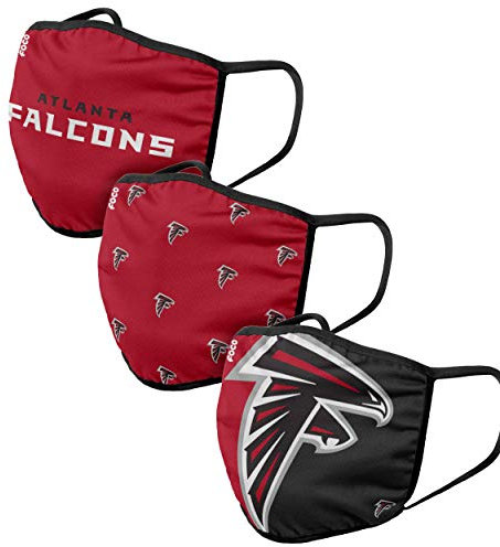 Foco Atlanta Falcons NFL Face Covering 3Pack Face Mask Forever Collectibles - One-Size