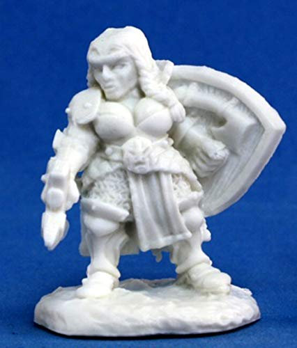 REAPER 1 x Freja FANGBREAKER Nain Bones Figurine pour Jeux de Roles Plateau - 77073