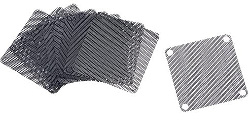 sourcing map PC Dust Fan Screen with Screws for Cooling Dustproof Case Cover PVC 60mm 10pcs