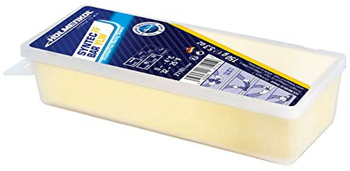 Holmenkol Syntec FF fluorfreies Rennwachs - Skiwachs Bar 150 g (0° bis -4°C, Bügelwachs) Yellow
