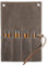Werkzeugrolle mit 4 Einsteckensfächer, Strapazierfähiges 16oz gewachstes Segeltuch, Werkzeugtasche für Stechbeitel, Hämmer, Fishing Jigs, Tranchiermesser (grau)