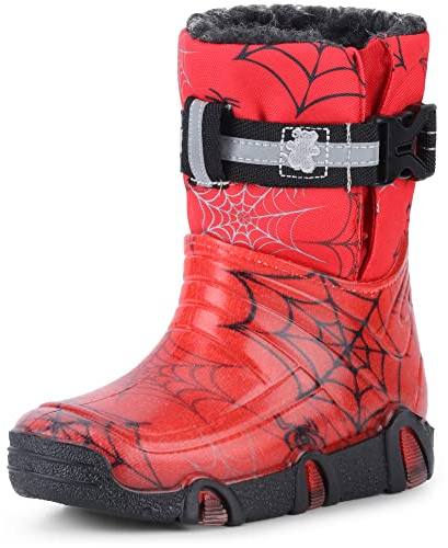 Ladeheid Kinder Schneestiefel Gummistiefel Winterstiefel gefüttert mit Muster LAZT008