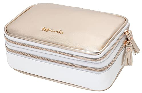 Leonardo Borsa Trucco Donna e Ragazze, organizer cosmetici, pochette per trucchi, Beauty Case Borsa toilette da Viaggio