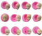 XLZSP 12pcs Baby Face Silicone Molds Baking Tools Handmade Polymer Clay Mould ?Sugarcraft Chocolate Mould