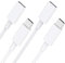 Stouchi USB C Extension Cable [2Pack] for Magsafe Charger PS5 Type C Male to Female USB Extension Cord Support 9V 3A for Mag safe charger iPhone 15/16 480Mbps Data Transfer 2M/6.6Ft-White
