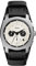 Fossil Machine uhr für Herren, Chronographenwerk mit Edelstahl- oder Lederarmband, Schwarz und Silberton, 42MM