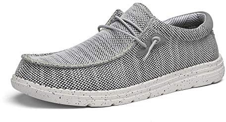 Bruno Marc Mocasines para Hombre Planos Mocasines sin Cordones Zapatos Clásicos Casual de Confort Suave Gris BLS211 Talla 48EU/14US