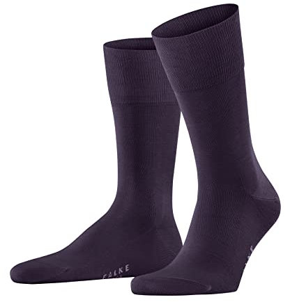 FALKE Men's Tiago M So Fil D'Écosse Cotton Plain 1 Pair Socks, Blue Wine Berry 8860, 8.5-9.5