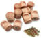 ZARADU Wooden Furniture Knobs - Set of 10 with Screws for Cupboards and Drawers