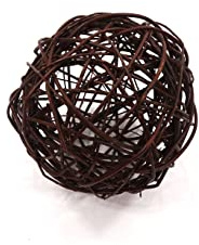Ogrodzenia Wiklinowe Weidenkugel, 25 cm, Gartenkugeln für Außen & Innen, Dekokugel aus geflochtener Weide in 3 Größen für Garten, Balkon und Terrasse