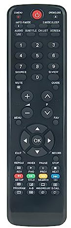 AULCMEET HTR-D06A Telecomando di ricambio compatibile con Haier 4K OLED Smart TV LE75B8200UA, LET22T1000HF, LET24T1000HF, LET26T1000HF, LET32C500, LET42D10HF, LT19Z6 LE22G610CF, LE29C810C