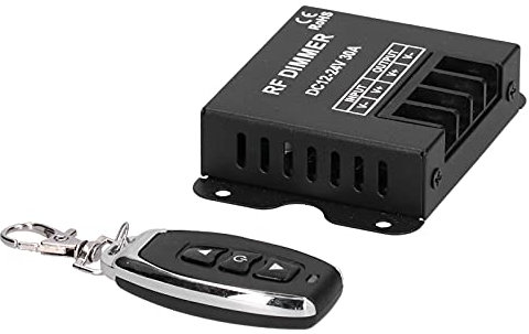 Interruttore Dimmerabile, Interruttore Dimmerabile per Esterni Wireless 12-24V 30A con Telecomando per Luci a Matrice di LED Dimmerabili per Controllo Industriale e Aree di Sicurezza
