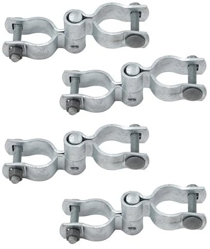 VIVIDA 1-5/8 Chain Link Gate Hinge Kit, Include Female & Male Gate Hinges, Chain Link Fence Hardware, Galvanized Steel, 4 Set