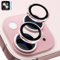 imluckies Camera Lens Protector for iPhone 15 / iPhone 15 Plus, 9H Tempered Glass & Anti-Scratch Metal Individual Ring Lens Cover, HD Clear Camera Accessories, Case Friendly - Pink