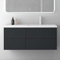 doporro Badezimmerschrank Badmöbel-Set Waschtisch mit Unterschrank Moment mit Soft-Close Wandmontage in matt Anthrazit, BxTxH:120x46x54cm, montagefertig inkl. Mineralguss-Waschbecken