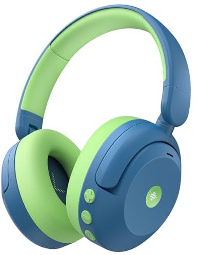 iClever Noise Cancelling Kopfhörer Kinder Bluetooth, 60H Spielzeit, 80dBA Sichere Lautstärke, Bequeme Passform, Bluetooth5.4, Preisgekrönte Kinder Kopfhörer AUX Kabel für Flugreisen