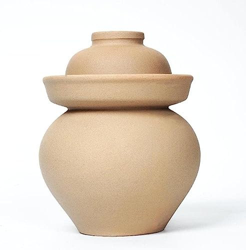 UHCPVHQQQ Tarro de fermentación, recipientes de kimchi, tarro de encurtidos, tarro de encurtidos de cerámica sin esmaltar, mini tarro de encurtidos, pesas de fermentación, vasija de chucrut, tarro de