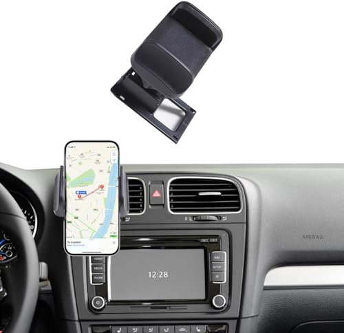 METYOUCAR Support de téléphone de voiture pour Volkswagen Golf 7 7.5 MK 7 MK 7.5 MK 7.5 2014-2019 - Rotatif et fixe sur la grille d'aération centrale - Pour smartphones universels (style A)