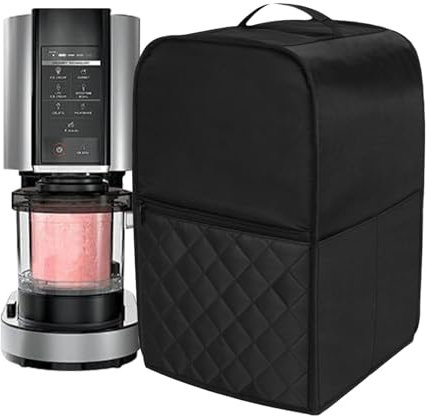 ATMWM Eismaschine Abdeckung für Ninja Creami NC501EU, NC301EU, NC299EU, Ninja Staubschutz Schutzhülle, Ice Cream Maker Abdeckung, Ice Cream Maker Zubehör, 43 x 28 x 27,5 cm