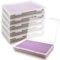 GBACHOOSE 6 Stück Archivbox A4, Aufbewahrungsbox mit Deckel A4, 31x21.5x5CM Transparent Kunststoffboxen Dokumentenbox Tragbare Archivboxen Aufbewahrung für Dokumente, Sammelalben, Bastelarbeiten