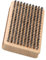 LLHCF Messing/Nylon/Rosshaar, Skiwachsbürste, Holzgriff, Snowboard-Wachse, Bürste, Snowboard-Wartungszubehör, einfach zu bedienen