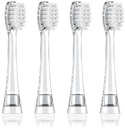 Dada-Tech Kids Elektrische Zahnbürsten Ersatzköpfe für DT-BB1, DT-K6, SG-513, SG-977- M (4er Pack)