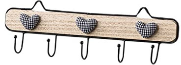 IMIKEYA Eisenhaken Rach Kleiderständer Holzeisenhaken Wandmontierter Haken Hakenleiste Aus Holz Hölzern