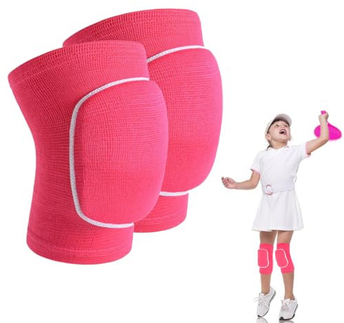 Set di Ginocchiere Sportive, Ginocchiere per bambini, per danza dei bambini, in spugna ispessita, Ginocchiere da pallavolo Antiurto per Donne e Uomini per Corsa, Sport, Danza, Yoga