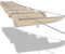 Tenda parasole a vela avvolgibile, con kit di montaggio, per pergola, anti UV, 0,5 x 5 m, beige
