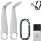 2 Pcs Ring Doorbell Removal Tool, Video Doorbell Key Replacement Tool with Keychain, Secure Removal Key Tools, Stainless Ring Doorbells Release Tools, Accessories for Battery Doorbells Camera Opening