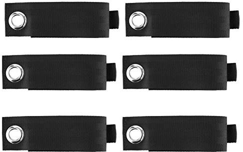 Lot de 6 Sangles de Rangement pour rallonges, en Nylon Robuste, pour tuyaux de Jardin et de Piscine, 35 x 5 cm