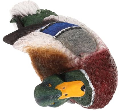 Warmhm Künstliches Entenmodell Schwimmende Teichdekoration für Garten und Wetterbeständige Entenfigur für Aquarien und Innenräume Lebendige Gartendeko