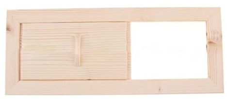 Sauna Air Vent - Holzgitter, Luftstromablüftung | Einstellbares Schiebeberk, Wärmezirkulationsabdeckung für die Steuerung des Sauna -Raumtemperaturbalkens und die glatte Belüftung während der Entspann