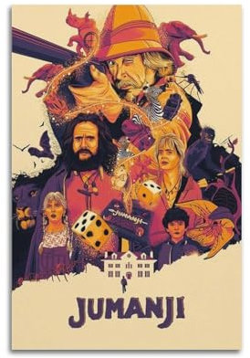DKWNNZMW Jumanji-Poster, dekoratives Gemälde, Leinwand, Wandposter und Kunstdruck, moderne Familienschlafzimmer-Dekoration, Poster, 20 x 30 cm