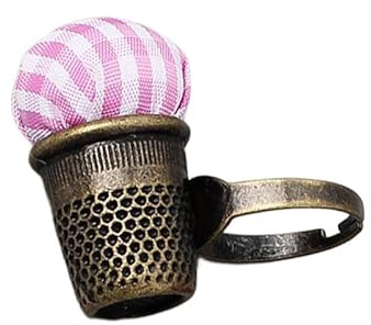 Nadelkissen Ring Metall Fingerhut Pin Halter für Handarbeiten Stricken Sticharbeiten C Typ C