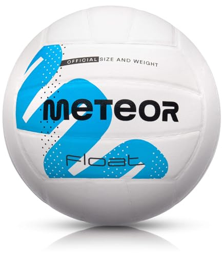 meteor PU Volleyball - Soft and Durable - Sizes 4 & 5 - Indoor & Outdoor - Ideal for School, Training & Leisure