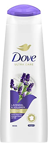 Dove Ultra Care Shampoo Lavendel & Volumen Haarpflege für feines Haar Shampoo verleiht lebendiges Volumen & Fülle 250ml 1 Stück