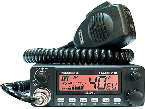 PRESIDENT Radio CB Harry III ASC - 40 cannaux AM/FM - Multinormes