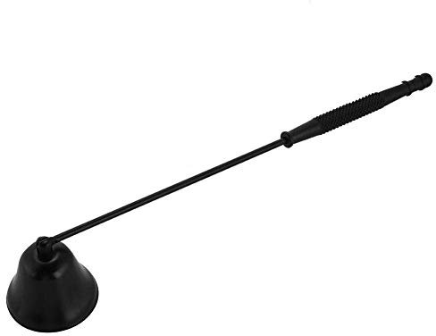 Mode Edelstahl Bell Shaped Kerze Snuffer Docht Trimmer Cover Handwerkzeug(Schwarz)